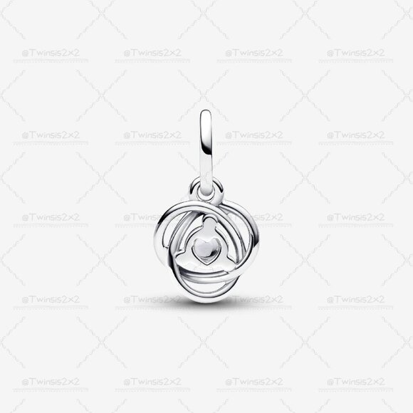 Pandora Clear Eternity Circle Dangle Charm - Picture 2 of 6